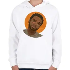 PRINTFASHION Gucci Mane - Gyerek kapucnis pulóver - Fehér gyerek pulóver, kardigán