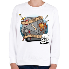PRINTFASHION Guess i'll die - Gyerek pulóver - Fehér