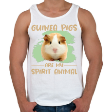 PRINTFASHION Guinea pigs are my spirit animal - Férfi atléta - Fehér