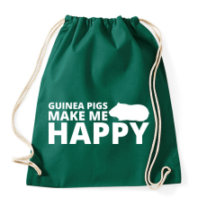 PRINTFASHION Guinea pigs make me happy - Sportzsák, Tornazsák - Sötétzöld