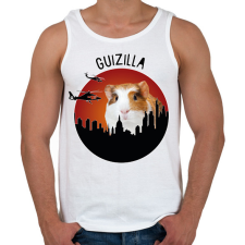 PRINTFASHION Guizilla - Férfi atléta - Fehér atléta, trikó