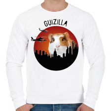 PRINTFASHION Guizilla - Férfi pulóver - Fehér férfi pulóver, kardigán