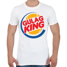 PRINTFASHION Gulag King - Férfi póló - Fehér férfi póló