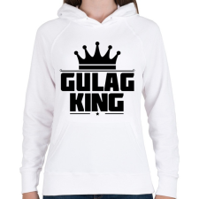 PRINTFASHION Gulag King - Női kapucnis pulóver - Fehér női pulóver, kardigán