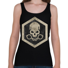 PRINTFASHION Gulag logo - Női atléta - Fekete