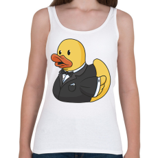 PRINTFASHION Gumikacsa vőlegény - Női atléta - Fehér