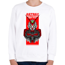 PRINTFASHION Gundam Astray  - Gyerek pulóver - Fehér gyerek pulóver, kardigán
