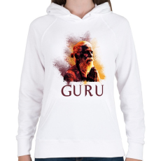 PRINTFASHION GURU - Női kapucnis pulóver - Fehér