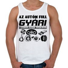 PRINTFASHION GYÁRI kocsi - Férfi atléta - Fehér atléta, trikó