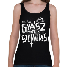 PRINTFASHION Gyász meg a szenvedés - Női atléta - Fekete női trikó