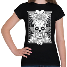 PRINTFASHION Gyémánt koponya - Női póló - Fekete
