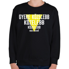 PRINTFASHION Gyere közelebb - fehér - Gyerek pulóver - Fekete gyerek pulóver, kardigán