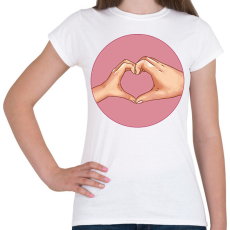 PRINTFASHION Gyerek és szülő szeretet - Női póló - Fehér