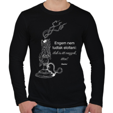 PRINTFASHION Gyertya - Férfi hosszú ujjú póló - Fekete férfi póló