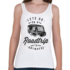 PRINTFASHION Gyerünk kirándulni - Női atléta - Fehér női trikó