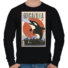 PRINTFASHION Gyilkos bálna - Férfi pulóver - Fekete