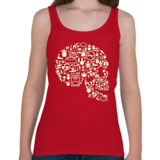 PRINTFASHION Gyilkos füst - Női atléta - Cseresznyepiros
