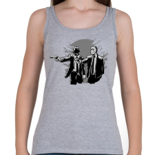 PRINTFASHION Gyilkos páros - Női atléta - Sport szürke női trikó