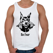 PRINTFASHION Gym dog - Férfi atléta - Fehér atléta, trikó