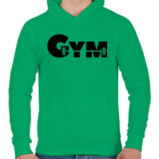 PRINTFASHION GYM - Férfi kapucnis pulóver - Zöld