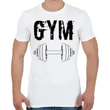 PRINTFASHION Gym  - Férfi póló - Fehér férfi póló