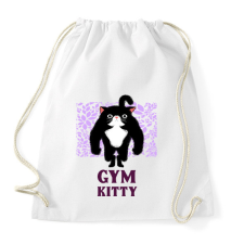 PRINTFASHION GYM KITTY - Sportzsák, Tornazsák - Fehér tornazsák