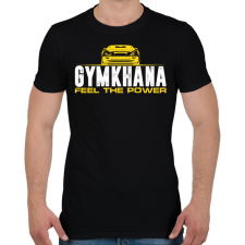 PRINTFASHION Gymkhana  - Férfi póló - Fekete férfi póló