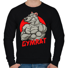 PRINTFASHION Gymrat 2 - Férfi pulóver - Fekete férfi pulóver, kardigán
