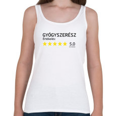 PRINTFASHION Gyógyszerész értékelés - Női atléta - Fehér