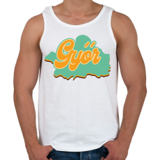 PRINTFASHION Győr - Férfi atléta - Fehér