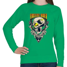 PRINTFASHION Gyors sofőr - Női pulóver - Zöld