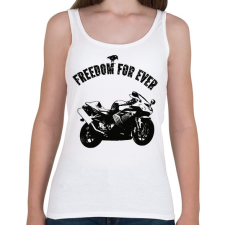 PRINTFASHION gyorsasági motor - Női atléta - Fehér női trikó