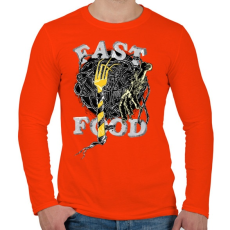 PRINTFASHION Gyorskaja - Férfi hosszú ujjú póló - Narancs