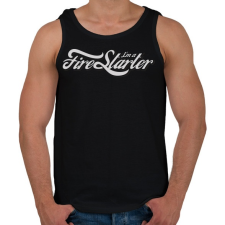 PRINTFASHION Gyújtogató - Férfi atléta - Fekete atléta, trikó