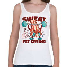 PRINTFASHION Gyúró bacon - Női atléta - Fehér