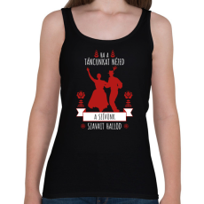 PRINTFASHION Ha a táncunkat nézed - Női atléta - Fekete