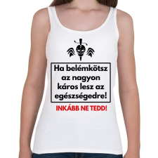 PRINTFASHION HA BELÉM KÖTSZ - Női atléta - Fehér női trikó