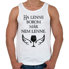 PRINTFASHION Ha lenne borom, már nem lenne. - Férfi atléta - Fehér