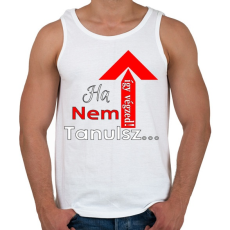 PRINTFASHION ha nem tanulsz... - Férfi atléta - Fehér