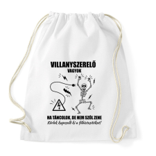 PRINTFASHION Ha táncolok, de nem szól zene - Sportzsák, Tornazsák - Fehér tornazsák