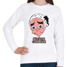 PRINTFASHION Haganezuka póló - Női pulóver - Fehér női pulóver, kardigán