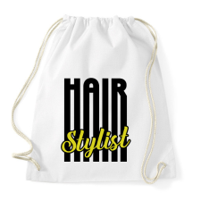 PRINTFASHION Hair Stylist (black) - Sportzsák, Tornazsák - Fehér tornazsák