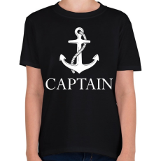 PRINTFASHION Hajó Kapitány - Gyerek póló - Fekete