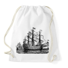 PRINTFASHION Hajó  - Sportzsák, Tornazsák - Fehér