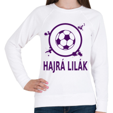 PRINTFASHION HAJRÁ LILÁK - Női pulóver - Fehér női pulóver, kardigán