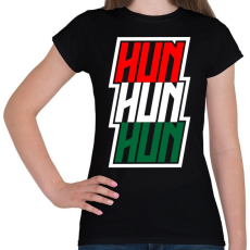 PRINTFASHION Hajrá Magyarország Póló - Női póló - Fekete