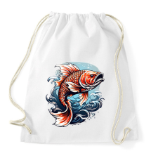 PRINTFASHION hal 2 - Sportzsák, Tornazsák - Fehér tornazsák