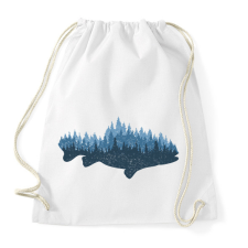 PRINTFASHION Hal az erdőben - Sportzsák, Tornazsák - Fehér tornazsák