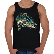 PRINTFASHION Hal - Férfi atléta - Fekete atléta, trikó