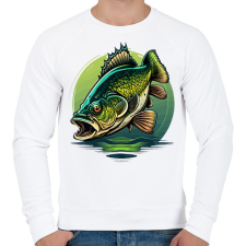 PRINTFASHION Hal - Férfi pulóver - Fehér férfi pulóver, kardigán